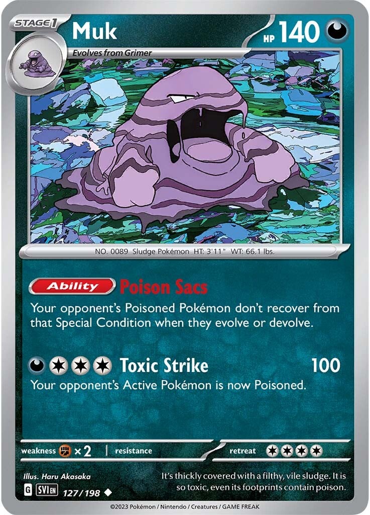 Muk (127/198) [Scarlet & Violet: Base Set] | Exor Games Bridgewater