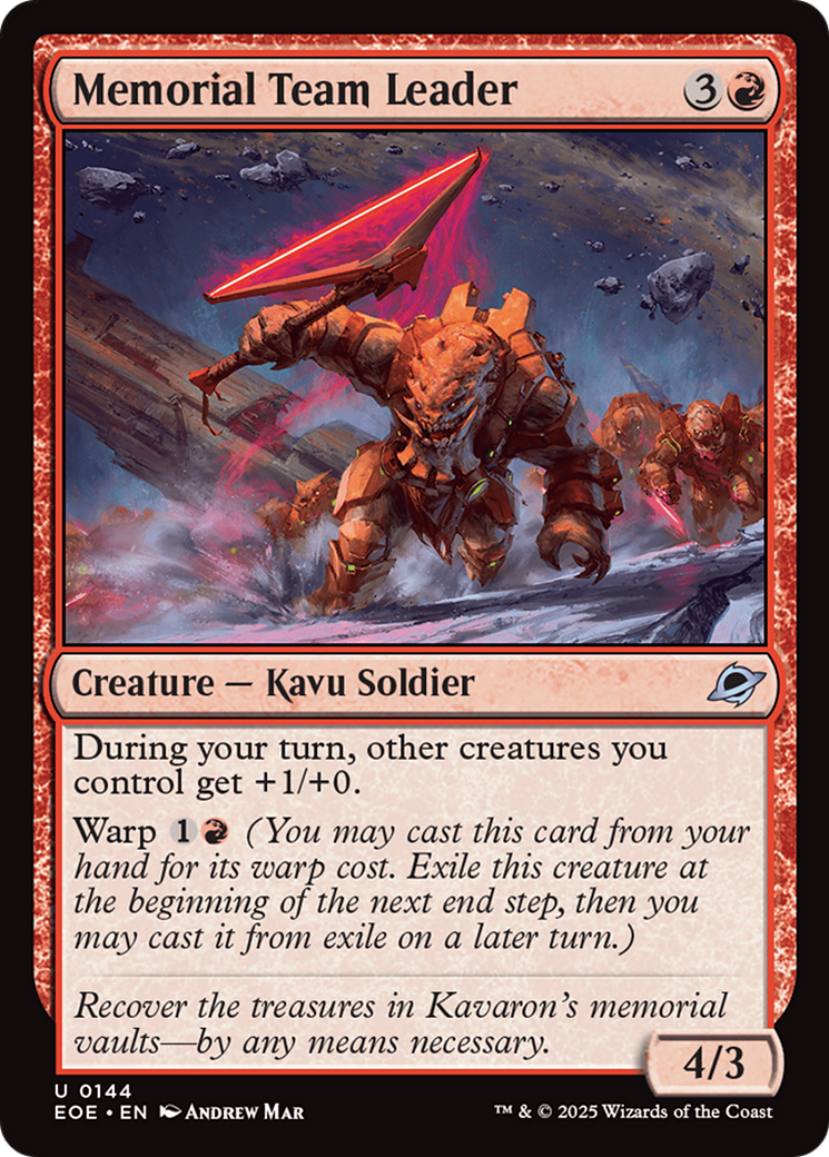 Memorial Team Leader [Edge of Eternities] | Exor Games Bridgewater
