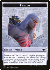 Zombie (007) // Wrenn and Six Emblem (021) Double-Sided Token [Modern Horizons Tokens] | Exor Games Bridgewater