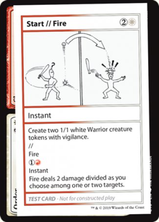 Start // Fire (2021 Edition) [Mystery Booster Playtest Cards] | Exor Games Bridgewater