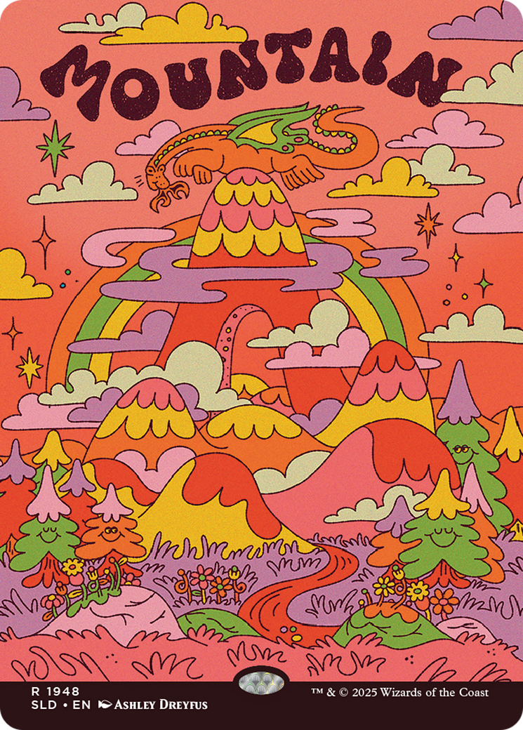 Mountain (1948) (Rainbow Foil) [Secret Lair Drop Series] | Exor Games Bridgewater