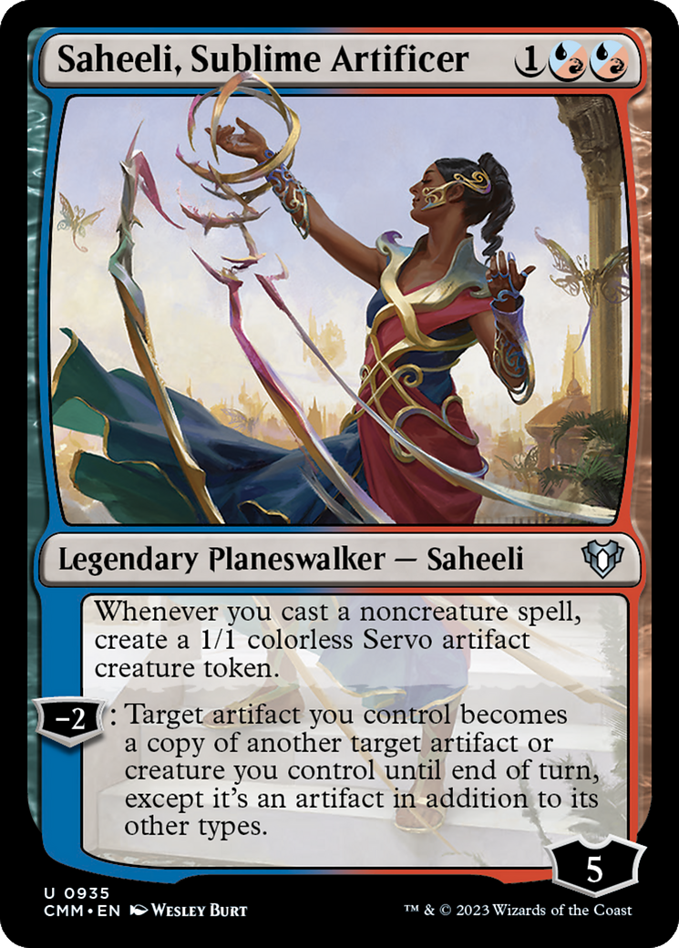 Saheeli, Sublime Artificer [Commander Masters] | Exor Games Bridgewater