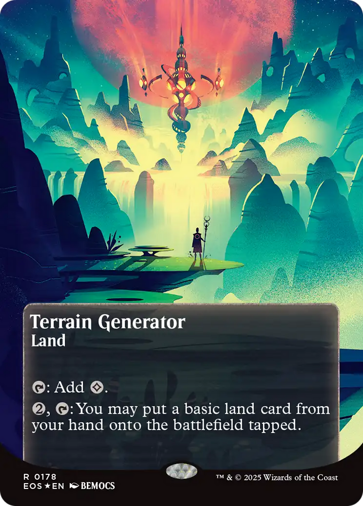 Terrain Generator (0178) (Borderless) (Galaxy Foil) [Edge of Eternities: Stellar Sights] | Exor Games Bridgewater