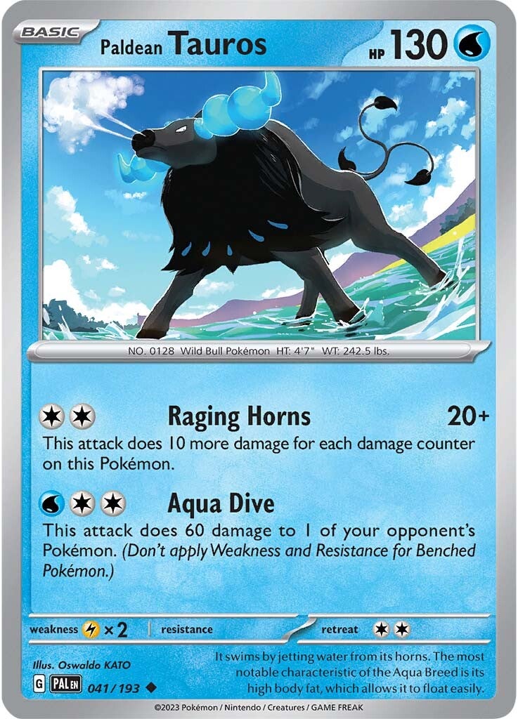 Paldean Tauros (041/193) [Scarlet & Violet: Paldea Evolved] | Exor Games Bridgewater