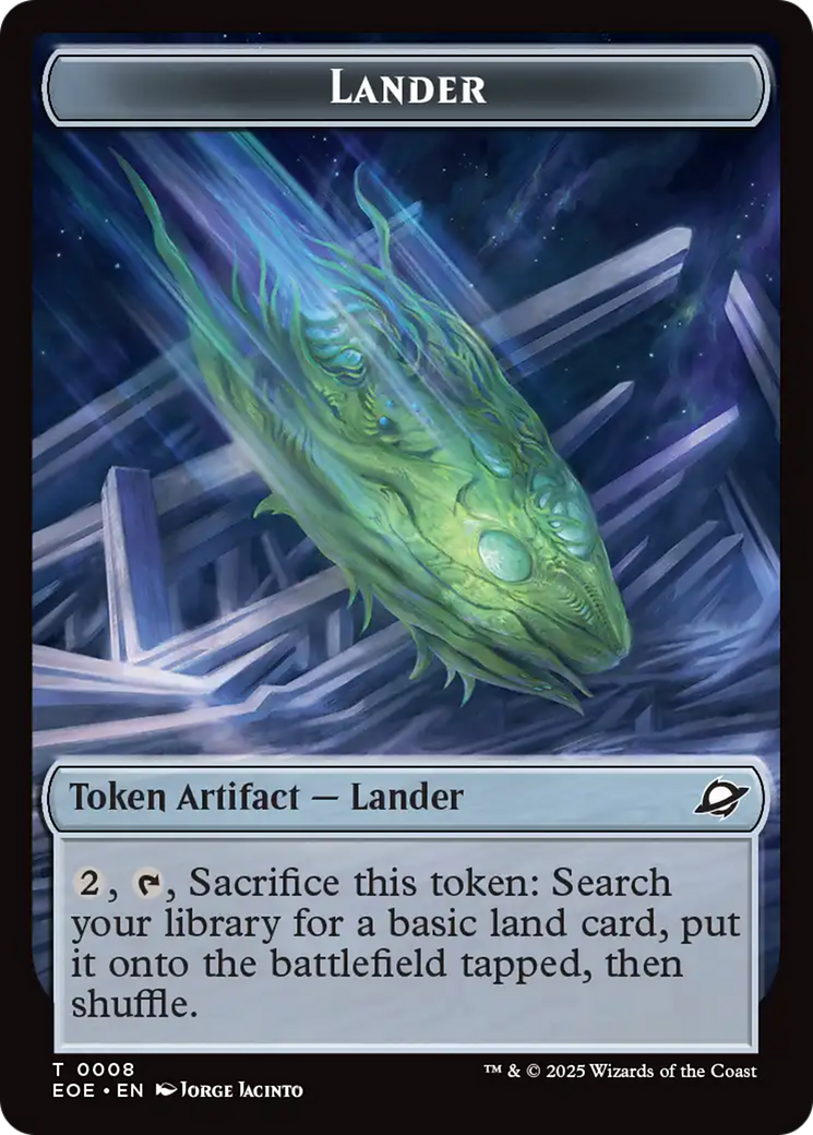 Beast (0006) // Lander Double-Sided Token [Edge of Eternities Tokens] | Exor Games Bridgewater