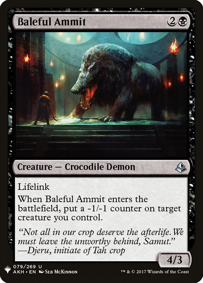 Baleful Ammit [Mystery Booster] | Exor Games Bridgewater