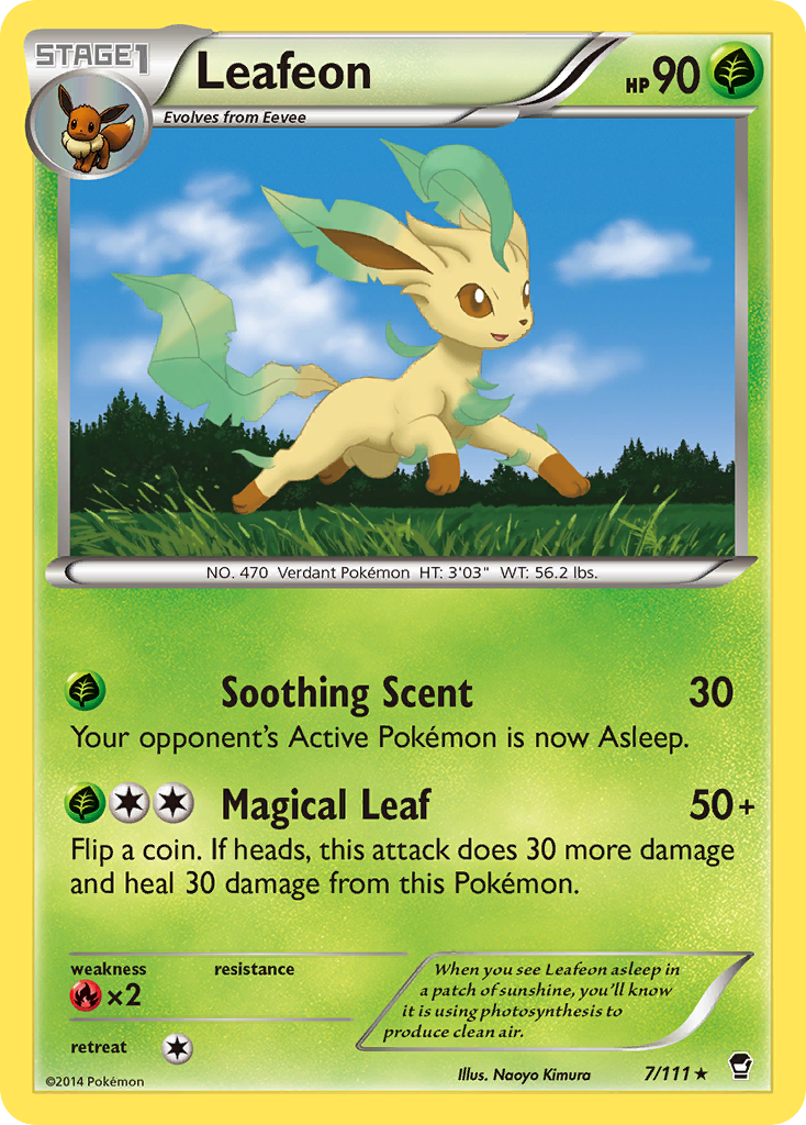 Leafeon (7/111) [XY: Furious Fists] | Exor Games Bridgewater
