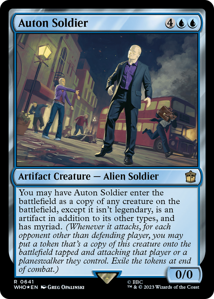 Auton Soldier (Surge Foil) [Doctor Who] | Exor Games Bridgewater