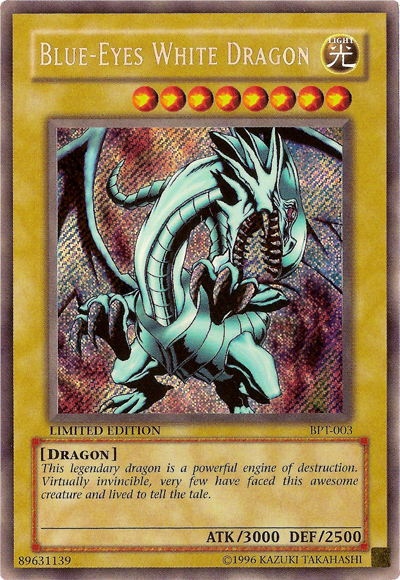 Blue-Eyes White Dragon [BPT-003] Secret Rare | Exor Games Bridgewater