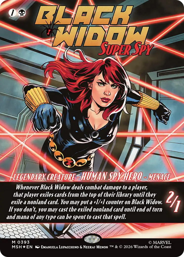 Black Widow, Super Spy (Borderless) (0393) [Marvel Super Heroes] | Exor Games Bridgewater