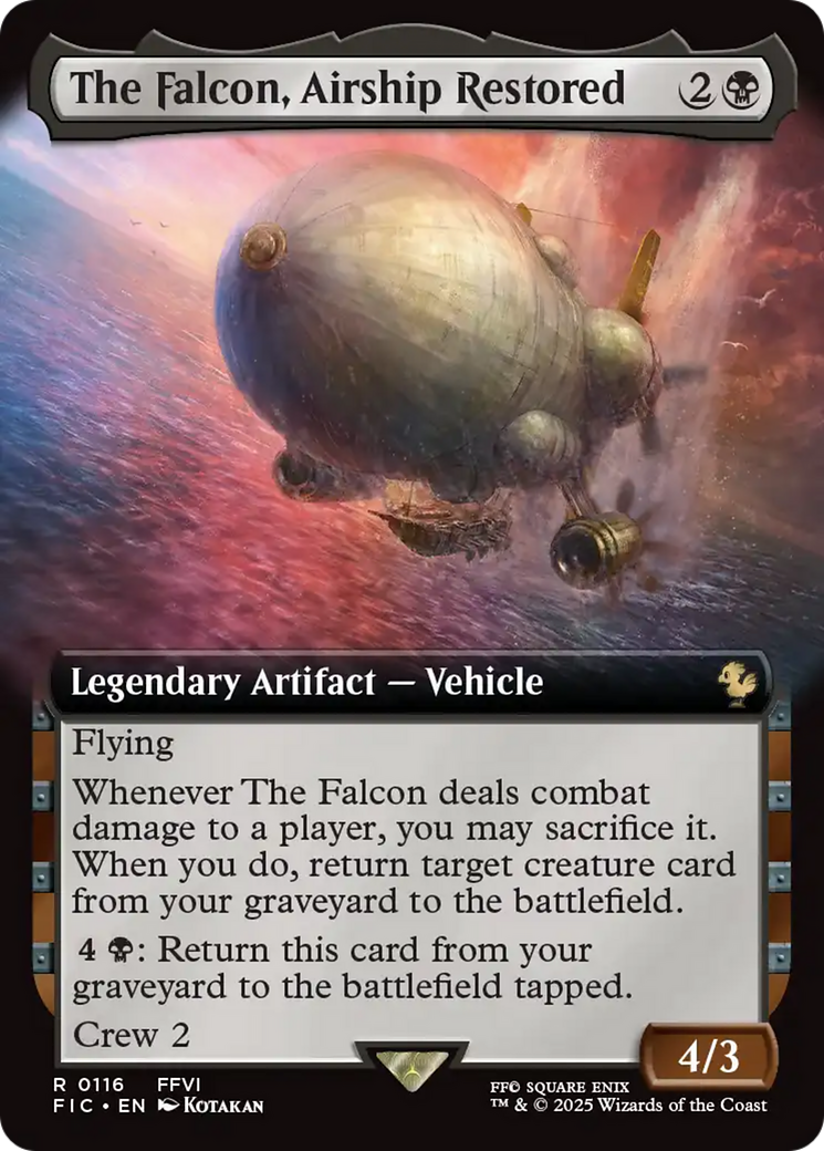 The Falcon, Airship Restored (Extended Art) [FINAL FANTASY Commander] | Exor Games Bridgewater