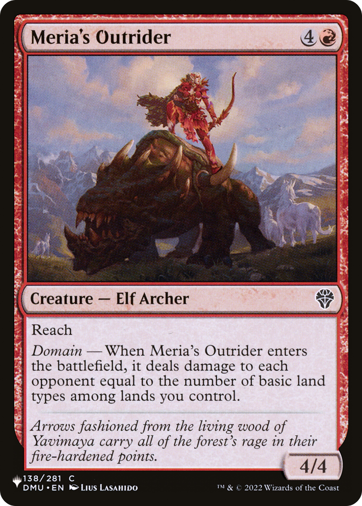 Meria's Outrider [The List Reprints] | Exor Games Bridgewater