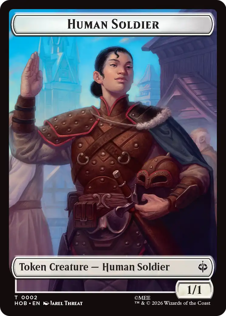 Human Soldier // Dwarf Double-Sided Token [The Hobbit Tokens] | Exor Games Bridgewater
