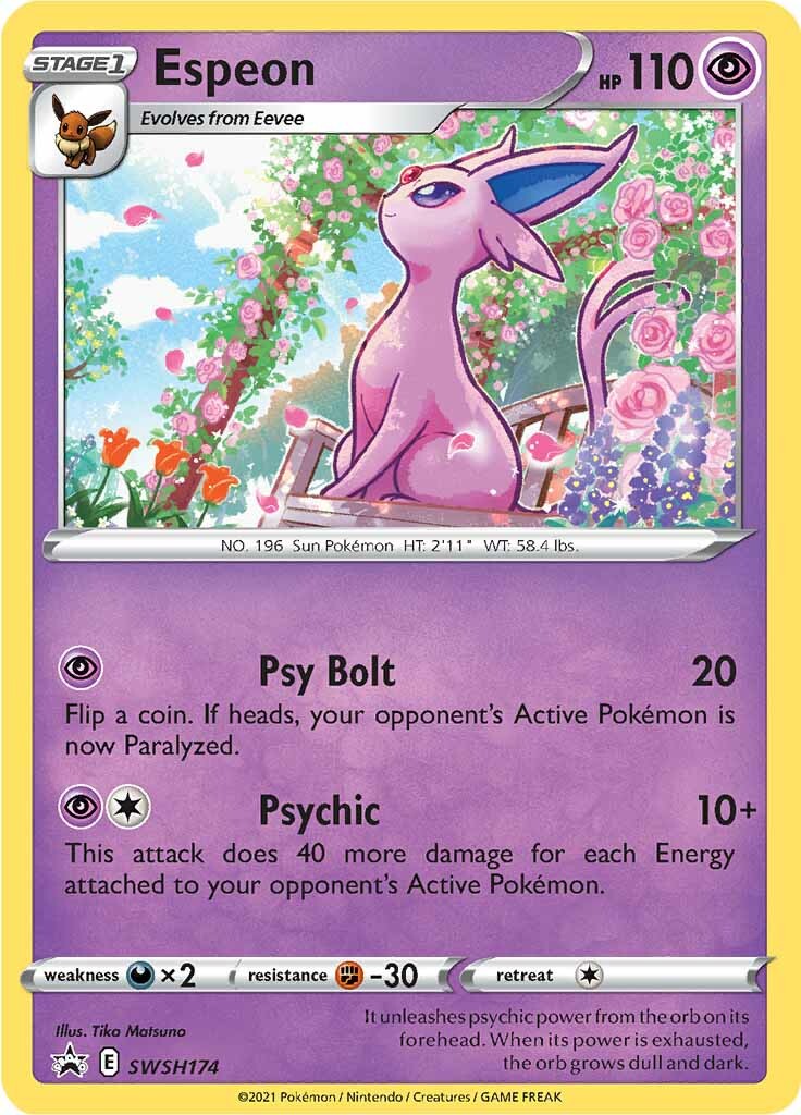 Espeon (SWSH174) [Sword & Shield: Black Star Promos] | Exor Games Bridgewater