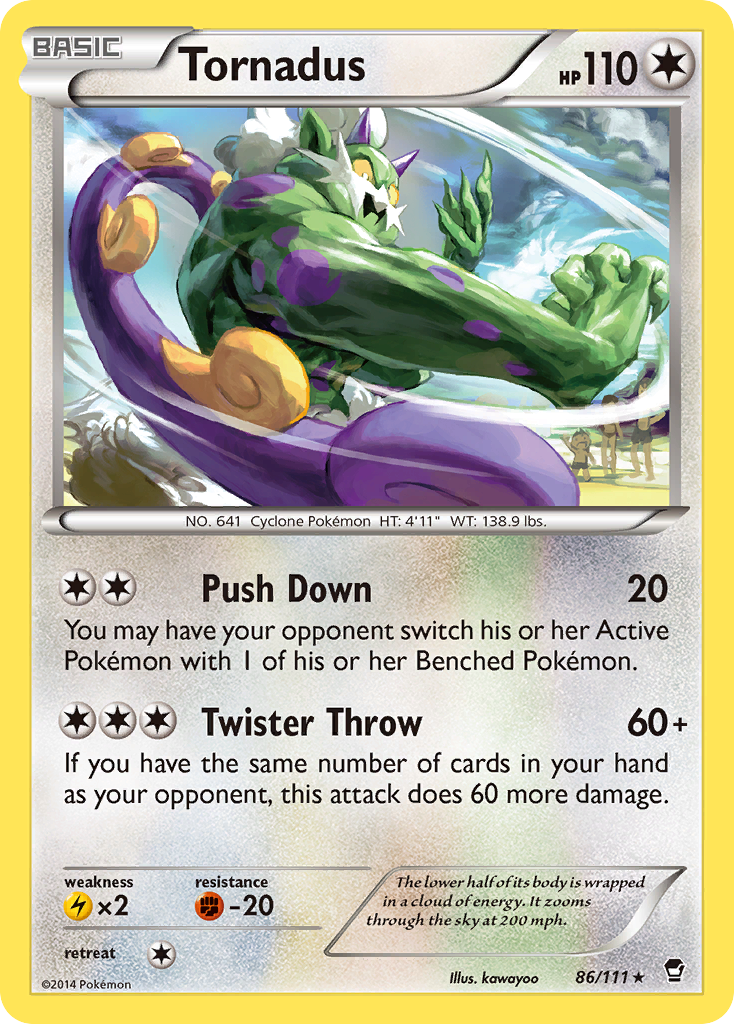 Tornadus (86/111) [XY: Furious Fists] | Exor Games Bridgewater