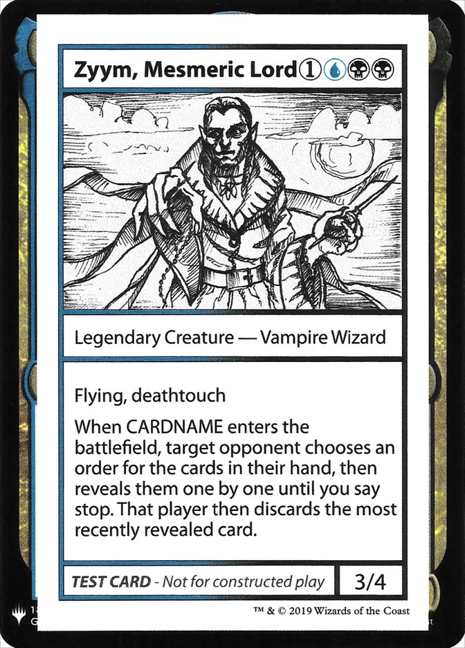 Zyym, Mesmeric Lord [Mystery Booster Playtest Cards] | Exor Games Bridgewater