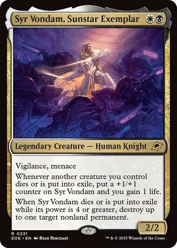 Syr Vondam, Sunstar Exemplar [Edge of Eternities] | Exor Games Bridgewater