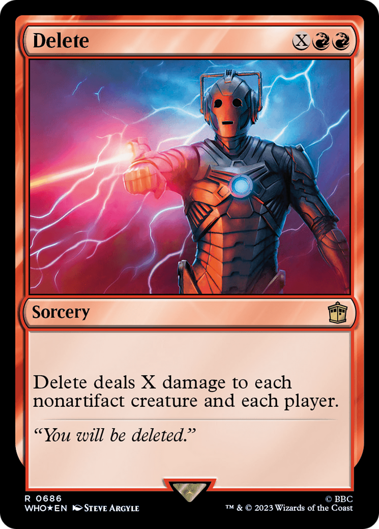 Delete (Surge Foil) [Doctor Who] | Exor Games Bridgewater