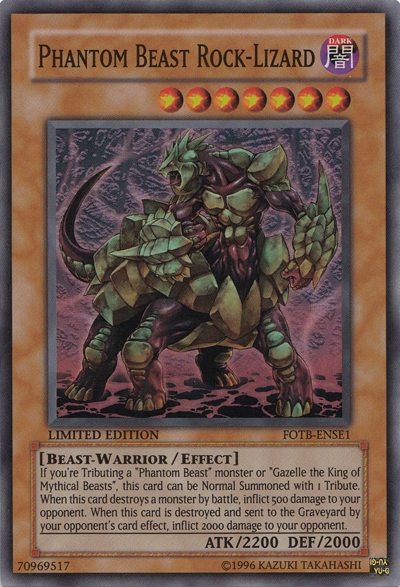 Phantom Beast Rock-Lizard [FOTB-ENSE1] Super Rare | Exor Games Bridgewater