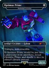 Darksteel Colossus - Optimus Prime (Borderless) [Secret Lair Drop Series] | Exor Games Bridgewater