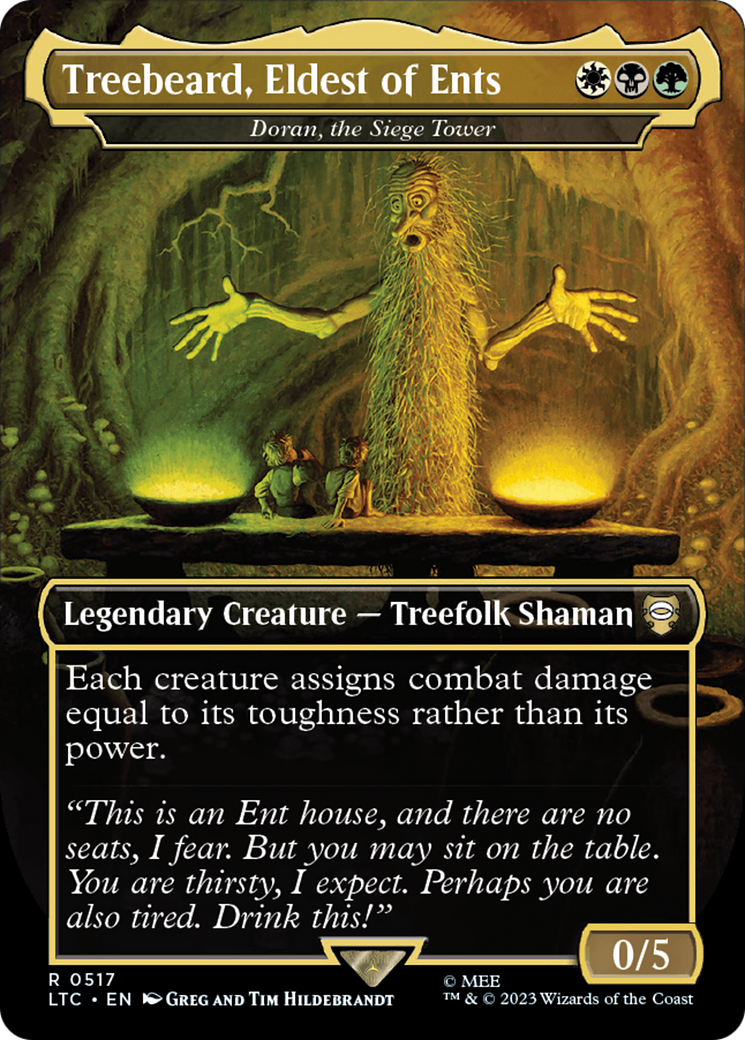 Treebeard, Eldest of Ents - Doran, the Siege Tower (Borderless) [The Lord of the Rings: Tales of Middle-Earth Commander] | Exor Games Bridgewater