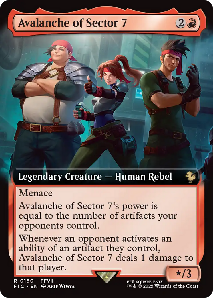 Avalanche of Sector 7 (Extended Art) [FINAL FANTASY Commander] | Exor Games Bridgewater