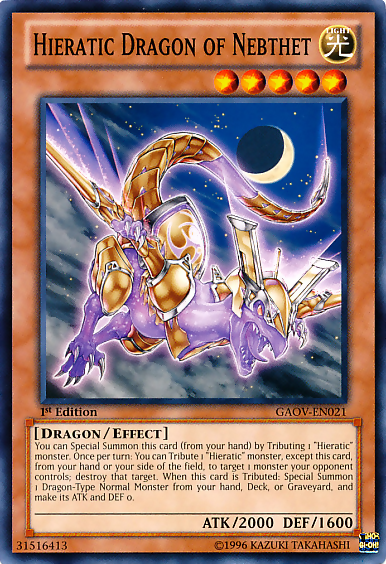 Hieratic Dragon of Nebthet [GAOV-EN021] Common | Exor Games Bridgewater