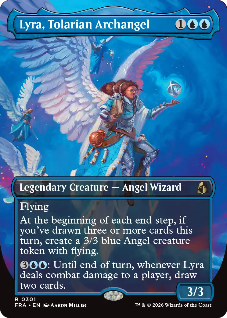 Lyra, Tolarian Archangel (Borderless) [Reality Fracture] | Exor Games Bridgewater