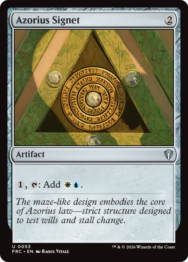Azorius Signet [Reality Fracture Commander] | Exor Games Bridgewater