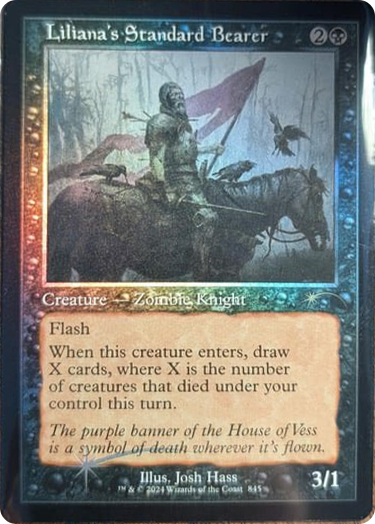 Liliana's Standard Bearer (Retro Frame) [Secret Lair Drop Series] | Exor Games Bridgewater
