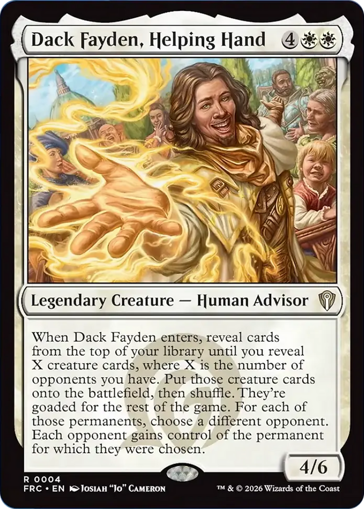 Dack Fayden, Helping Hand [Reality Fracture Commander] | Exor Games Bridgewater
