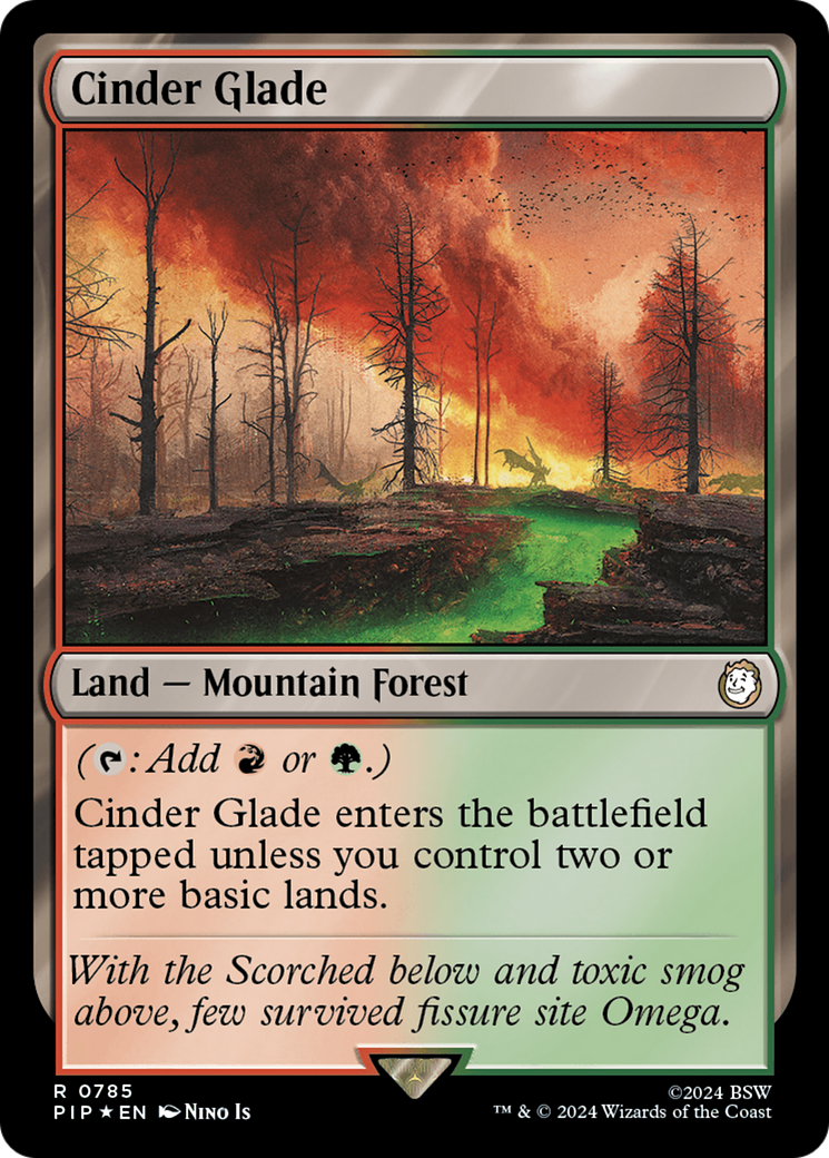 Cinder Glade (Surge Foil) [Fallout] | Exor Games Bridgewater