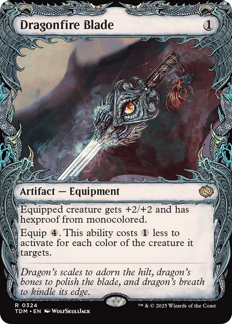Dragonfire Blade (Showcase) [Tarkir: Dragonstorm] | Exor Games Bridgewater