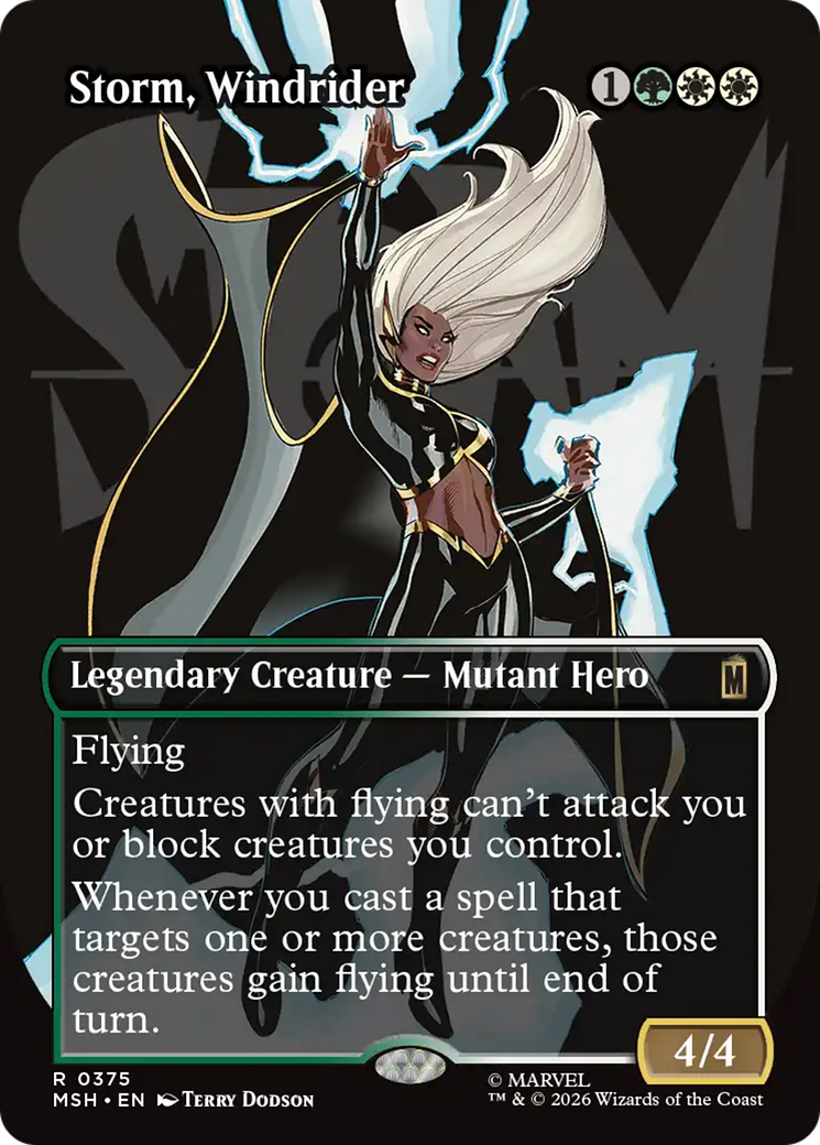 Storm, Windrider (Borderless) [Marvel Super Heroes] | Exor Games Bridgewater