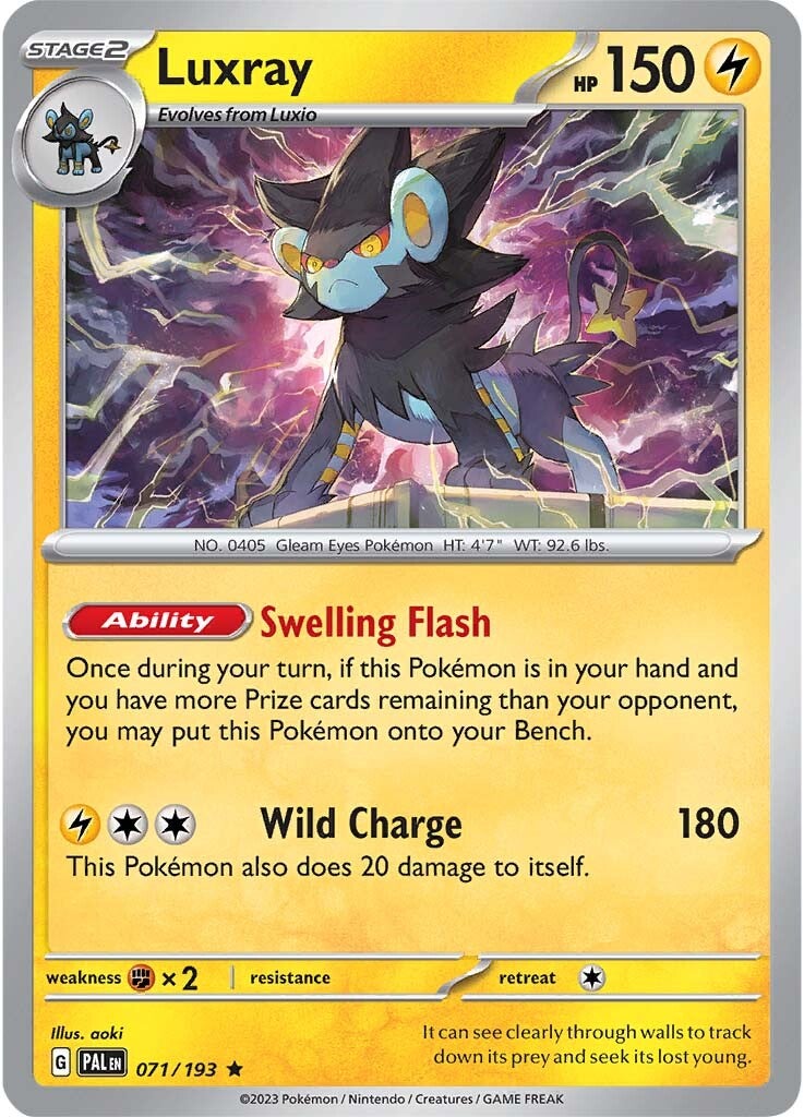 Luxray (071/193) [Scarlet & Violet: Paldea Evolved] | Exor Games Bridgewater