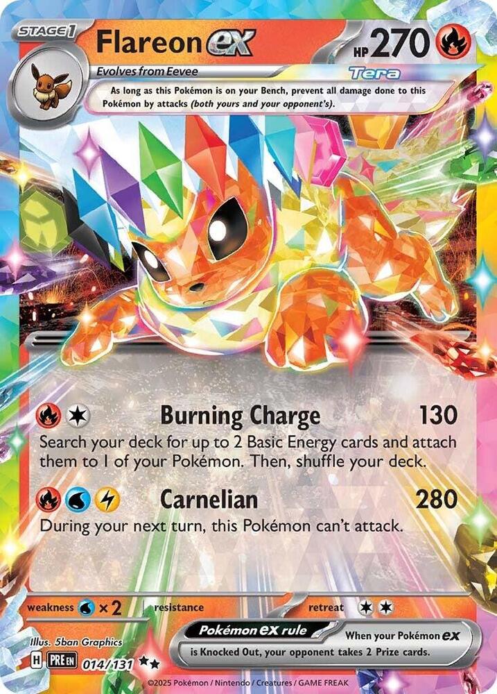Flareon ex (014/131) [Scarlet & Violet: Prismatic Evolutions] | Exor Games Bridgewater