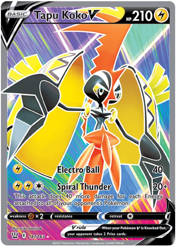 Tapu Koko V (147/163) [Sword & Shield: Battle Styles] | Exor Games Bridgewater