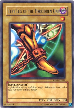 Left Leg of the Forbidden One [RP01-EN018] Rare | Exor Games Bridgewater