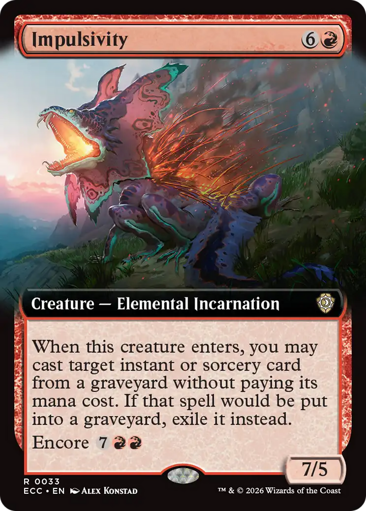 Impulsivity (Extended Art) [Lorwyn Eclipsed Commander] | Exor Games Bridgewater