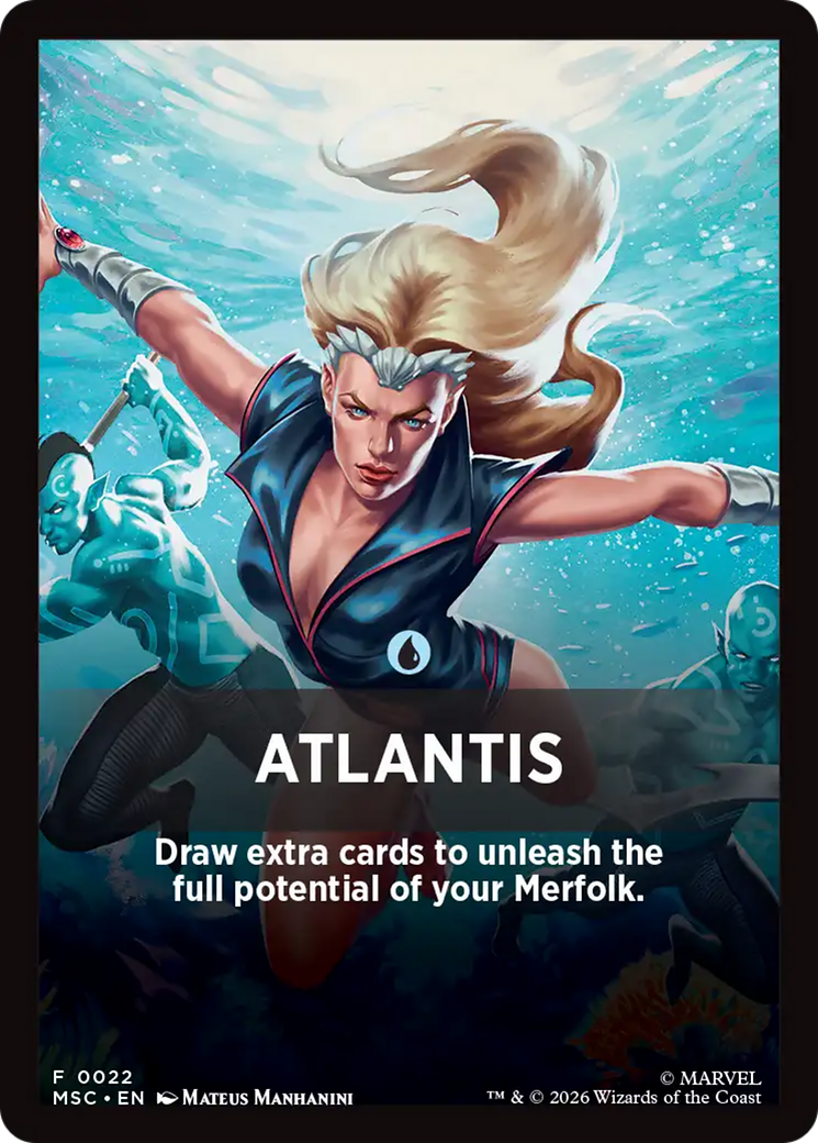 Atlantis Theme Card [Marvel Super Heroes Commander] | Exor Games Bridgewater