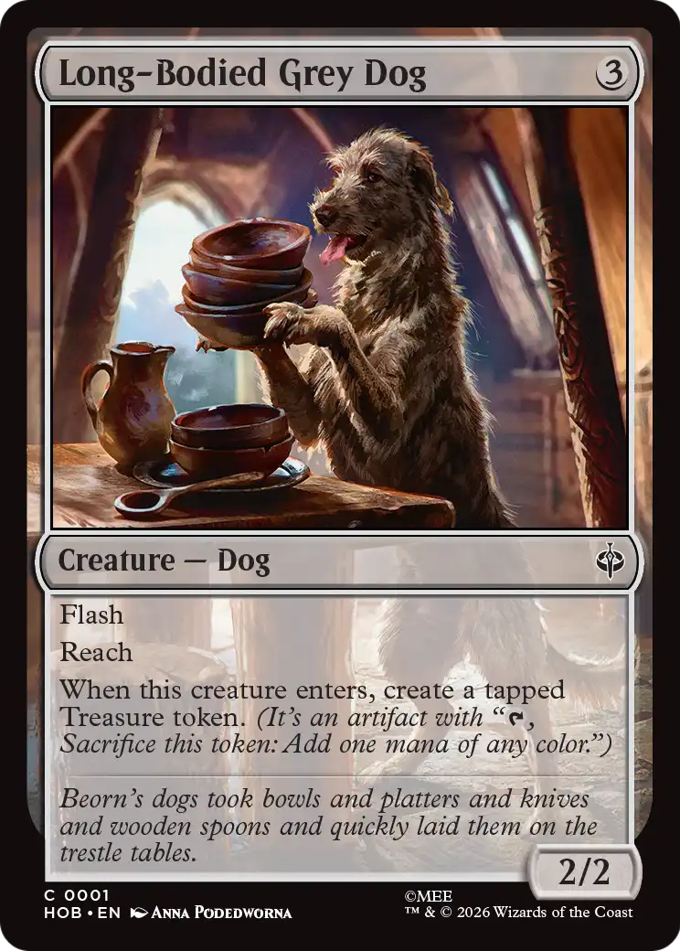 Long-Bodied Grey Dog [The Hobbit] | Exor Games Bridgewater