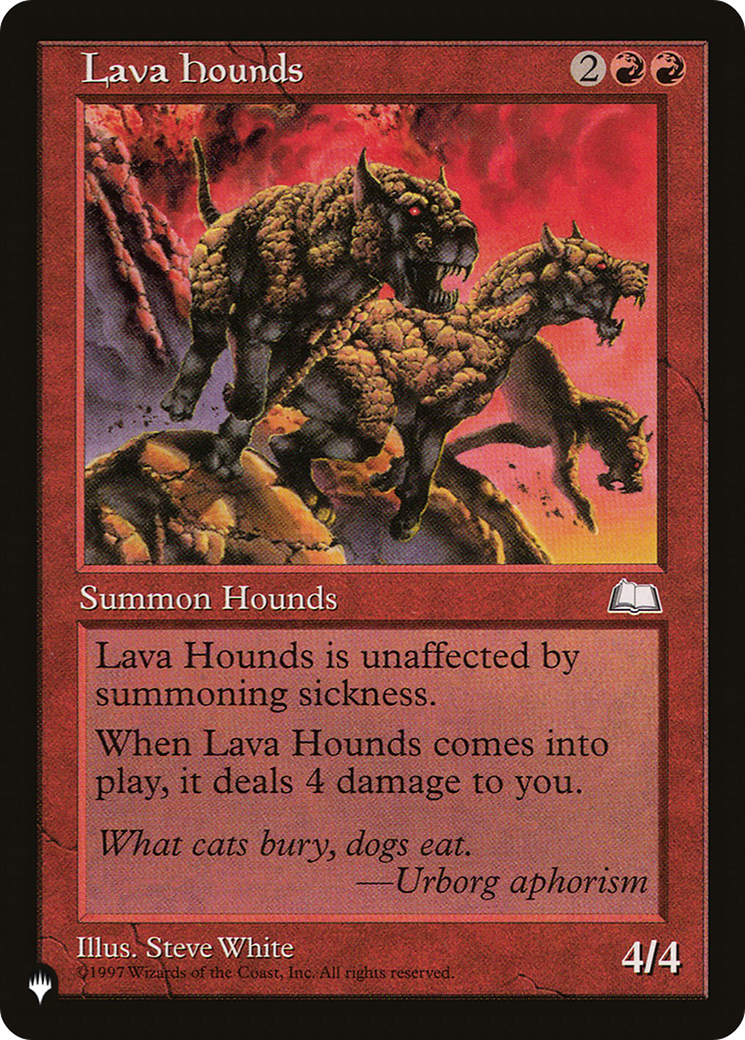 Lava Hounds [The List Reprints] | Exor Games Bridgewater