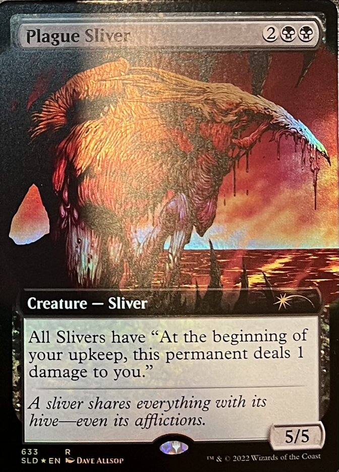 Plague Sliver (Extended Art) [Secret Lair Drop Promos] | Exor Games Bridgewater