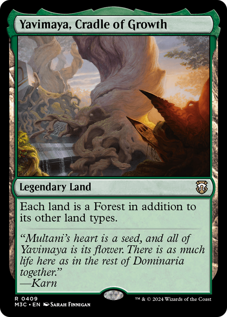 Yavimaya, Cradle of Growth (Ripple Foil) [Modern Horizons 3 Commander] | Exor Games Bridgewater