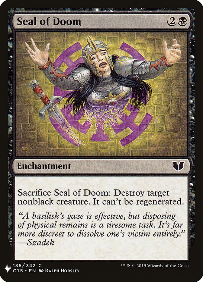 Seal of Doom [Mystery Booster] | Exor Games Bridgewater
