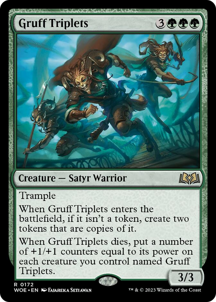 Gruff Triplets [Wilds of Eldraine] | Exor Games Bridgewater