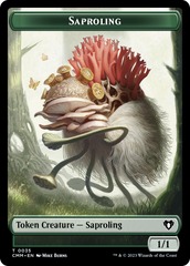 Saproling // Satyr Double-Sided Token [Commander Masters Tokens] | Exor Games Bridgewater