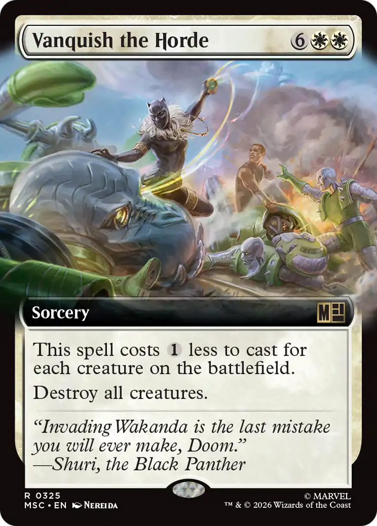 Vanquish the Horde (Extended Art) [Marvel Super Heroes Commander] | Exor Games Bridgewater