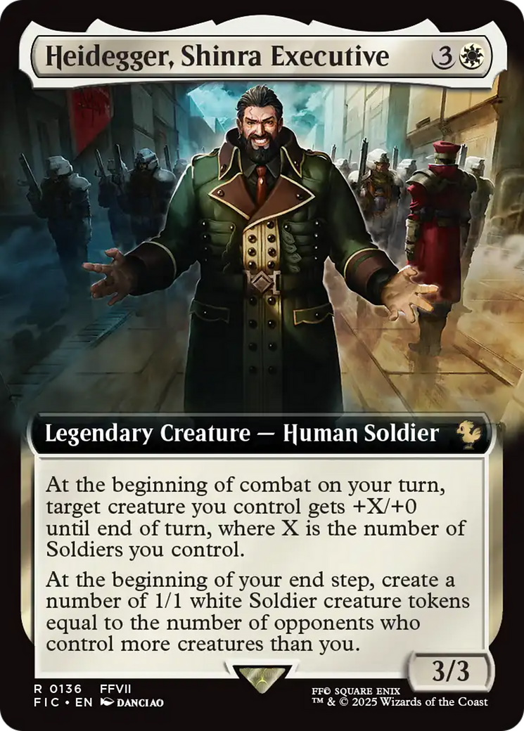 Heidegger, Shinra Executive (Extended Art) [FINAL FANTASY Commander] | Exor Games Bridgewater