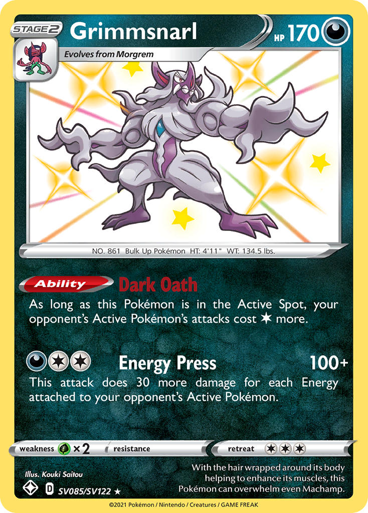 Grimmsnarl (SV085/SV122) [Sword & Shield: Shining Fates] | Exor Games Bridgewater